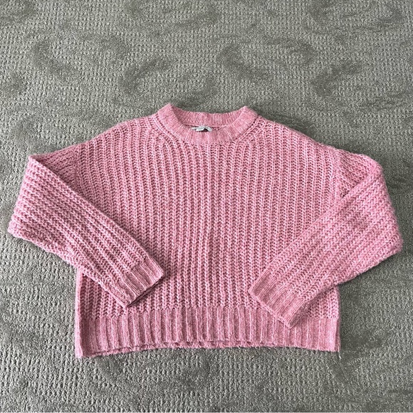 EUC Women's American Eagle Knit Sweater size Small Petite in Pink - Picture 1 of 4